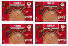 Nestle Hot Cocoa Mix Rich Milk Chocolate 8 x 0.85 ounces Carton -4 PACK