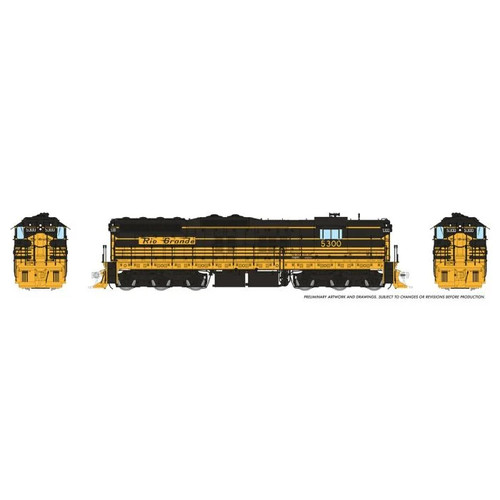 Trenes Rapido 050605 HO EMD SD7 (DC/DCC/Sonido) Rio Grande Bumble Bee #5300 | Zustand: New