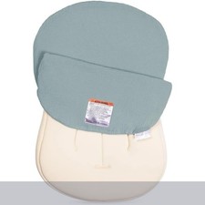 Organic Cotton Muslin Newborn Baby Lounger Cover - Slate