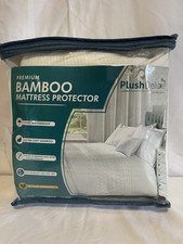 Plush Deluxe Premium Bamboo Mattress Protector California King Waterproof NEW