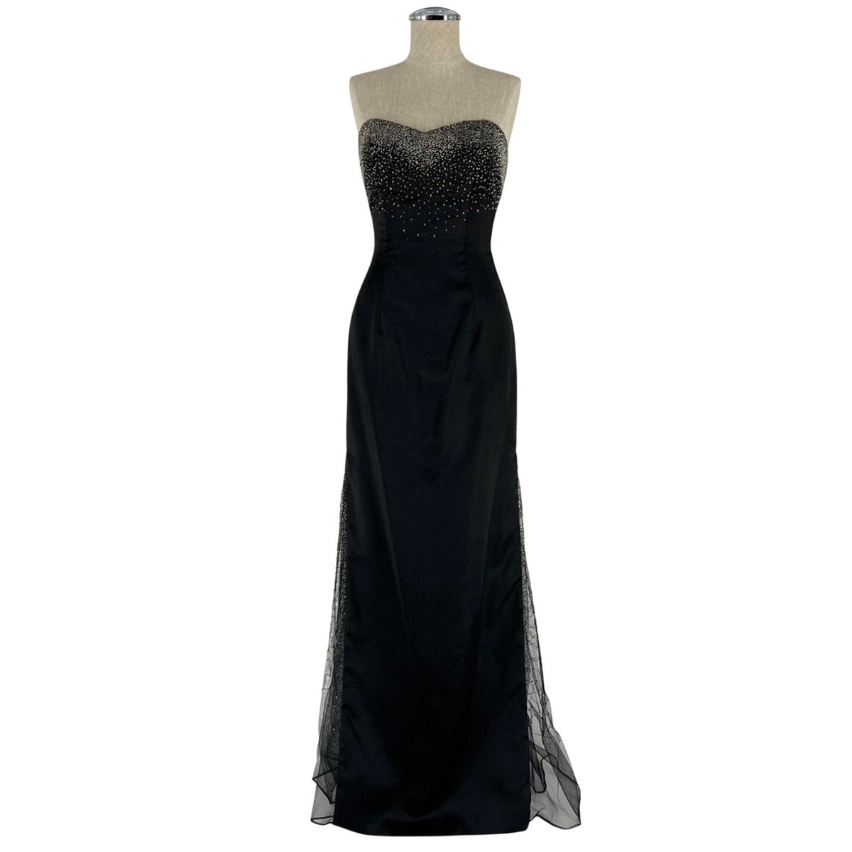 purple dress with corset FITTED APPLIQUE SATIN STRAPLESS GOWN BY LADIVINE CDS489 – Bridal Hive SIZE:2T (34.5 - 35