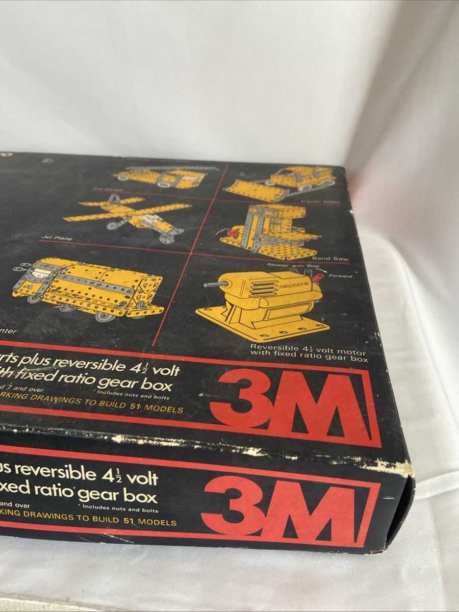マコページ Vintage 1970's Motorised Meccano 3M with Set 4 Incomplete | eBay