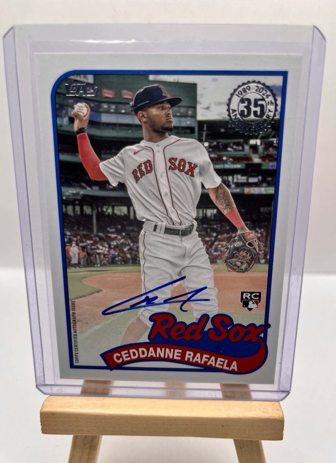 2024 Topps Update Series- Ceddanne Rafaela 1989 Topps Baseball Autograph Card💎