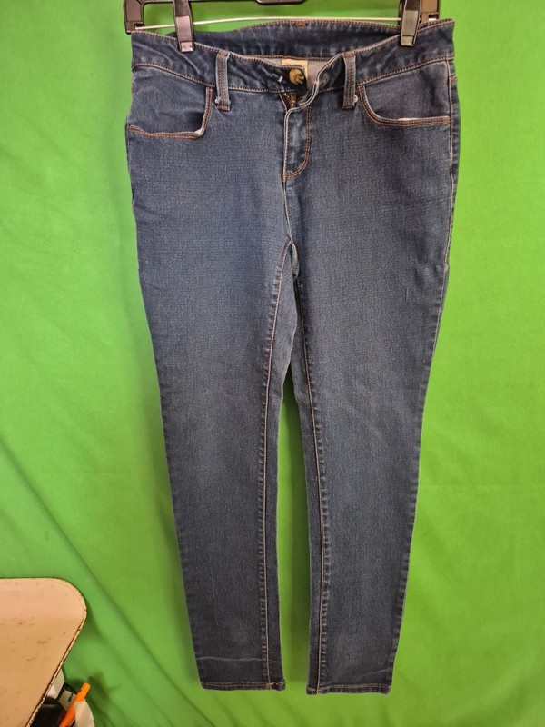 Faded Glory Jeans Womens Sz 8P DarkWash Stretch Mat. Normcore Cute Comfy Stylish