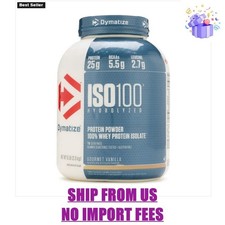 Dymatize ISO 100 Whey Protein Isolate - Gourmet Vanilla (76 Servings) 5 lb(s) 16.80 per gallon