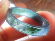 Video Certified Green Natural A JADE Jadeite Rectangle RING USA. 11    725239