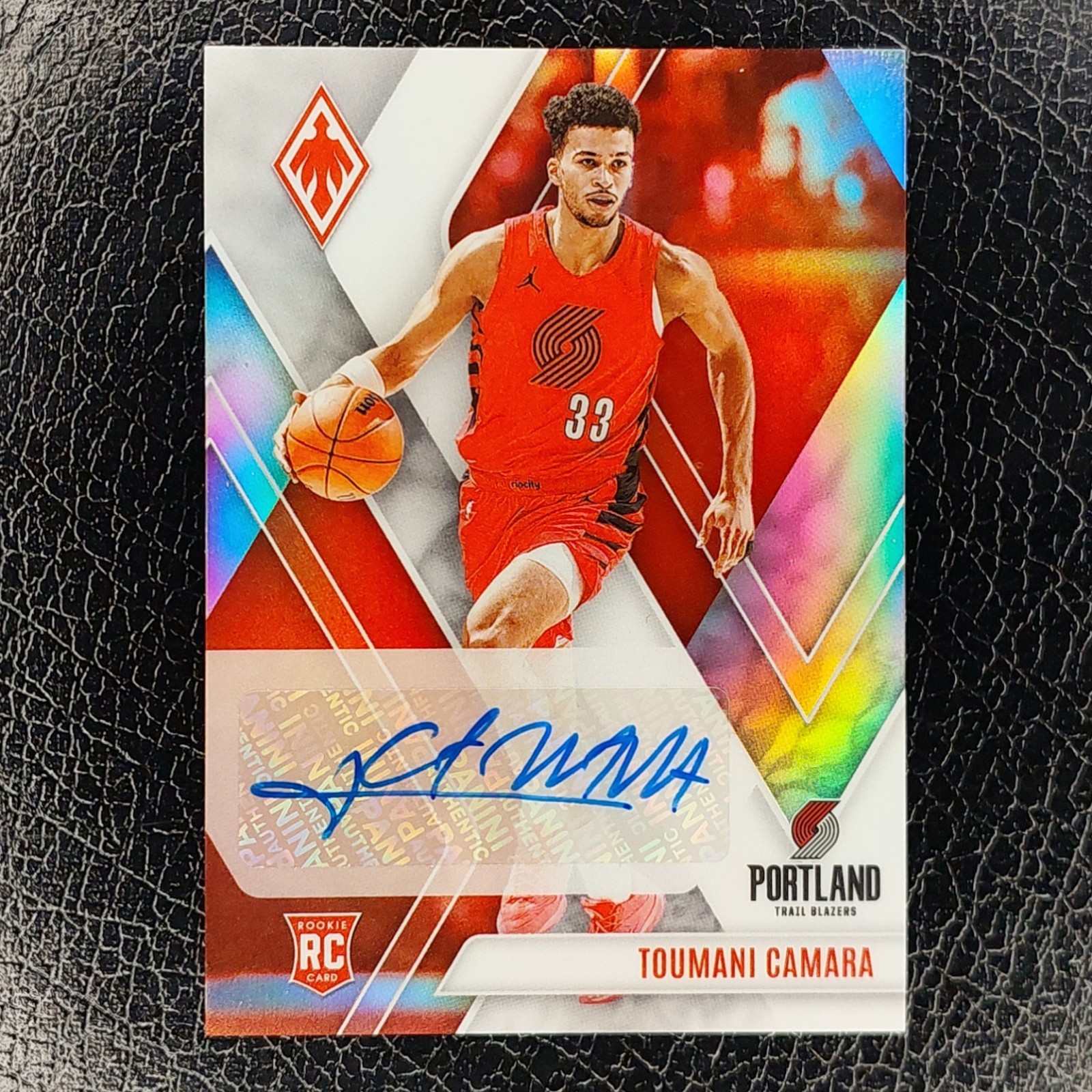 TOUMANI CAMARA /99 Rookie SILVER RC Auto 2023-24 Phoenix Basketball Card BLAZERS