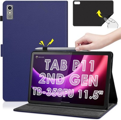 Case for Lenovo Tab P11 11.5'' 2023, Lightweight Folio Flip Cover with Pencil Hol