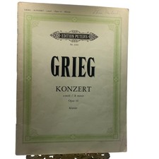Vintage Edition Peters Grieg Piano Concerto Op 16 A Minor Piano Score Germany