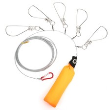Reduce Twisting Stainless Fish Stringer Stainless Steel Fish Lock Lake Sea BL