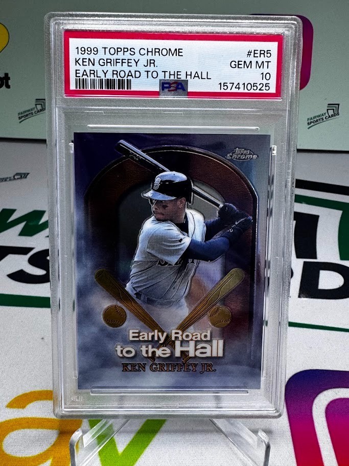 1999 Topps Chrome Ken Griffey Jr. Early Road to the Hall PSA 10 Seattle Mariners