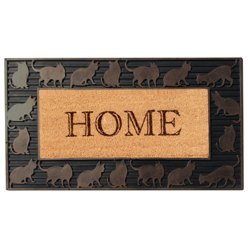 A1HC Natural Coir and Rubber Large Door Mat, 18x30, Thick Durable Doormats fo...