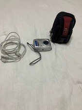 Olympus FE-100 4MP Digital Camera Silver AF 3x Optical Zoom Retro Digicam Case