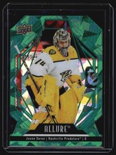2022-23 Upper Deck Allure #11 Juuse Saros Green Rainbow #/99