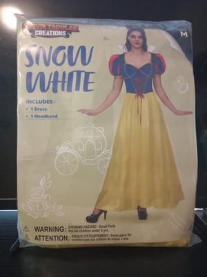 Spooktacular Creations Women s Snow White Costume Dress Headband Size M New