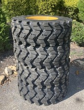 FOAM FILLED 12-16.5 SKS-9 Skid Steer Tires/Rims for Caterpillar (SKS753 STYLE)