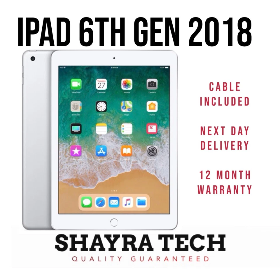Apple iPad 6th Generation (2018) 32GB 128GB WiFi / 4G EXCELLENT CONDITION - Image 4 of 4