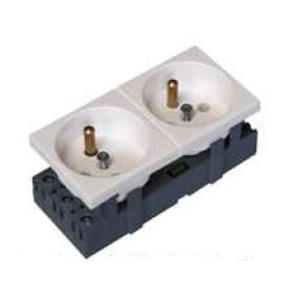 M45 WHITE SOCKET 2X Z/U 4M M45 333528