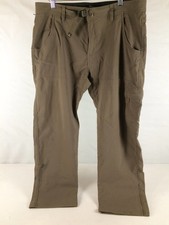 Very Good prAna Stretch Zion Straight Men's Hiking Pants, Mud, 36x32