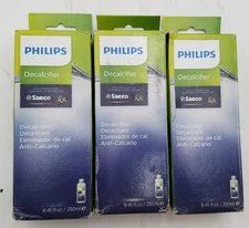 Lot of 3 Philips Decalcifier Saeco CA6700 Universal Liquid Descaler  250 ml Each