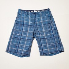 Salt Life Blue Plaid Board Shorts Swim Trunks Men's Size 30 Beach Summer