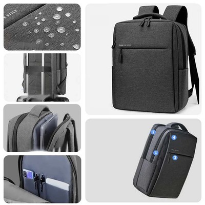 Laptop Rucksack 17,3 Zoll Wasserfest Mehrfachtaschen Herren Reiserucksack