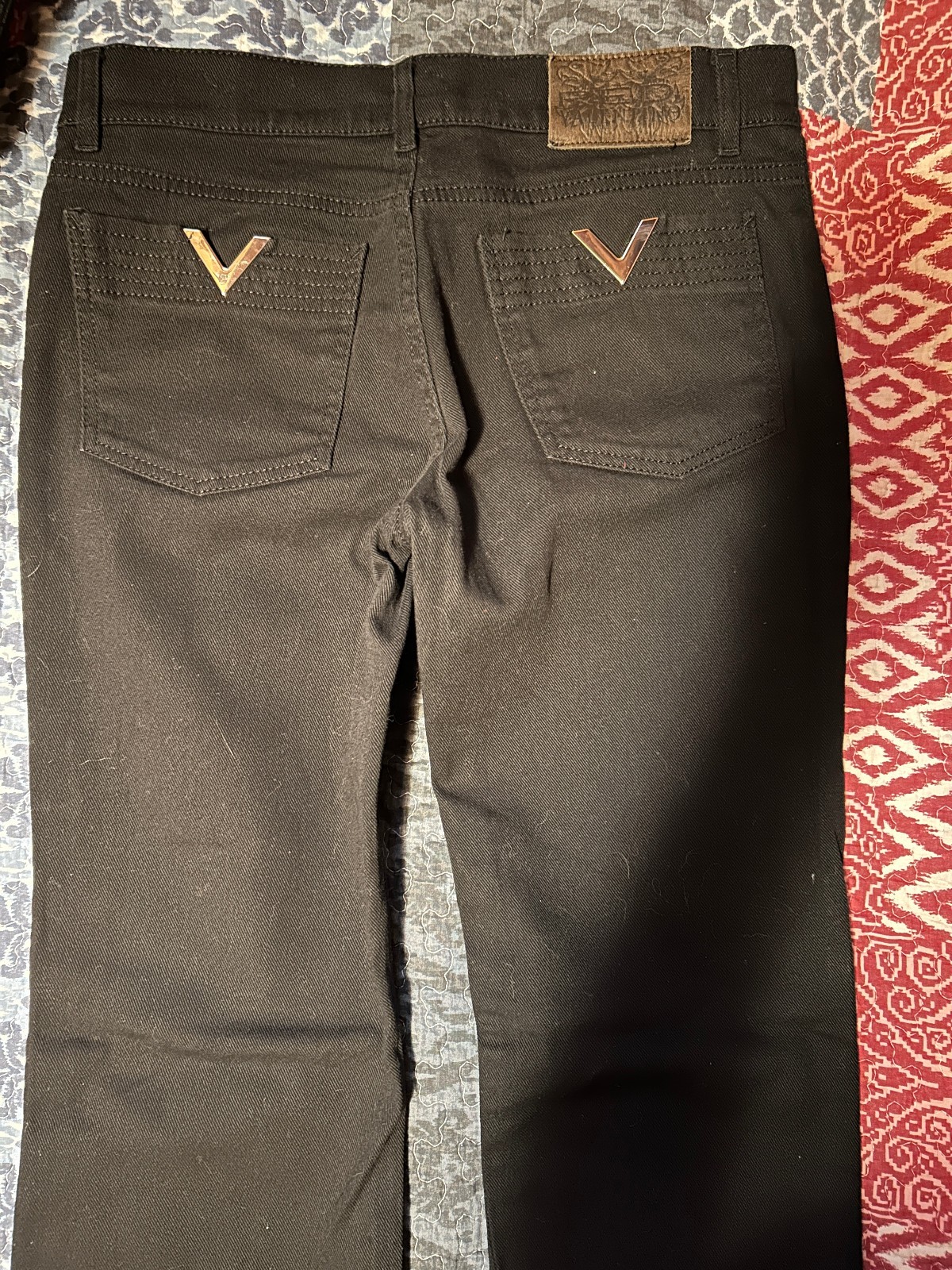 New R.E.D Valentino Straight Leg Button Fly Black Jeans 28 27 26 PRICED TO SELL