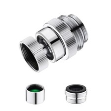 Copper Swivel Tap Connector Faucet to Garden Hose Multi Thread Adapter Kit