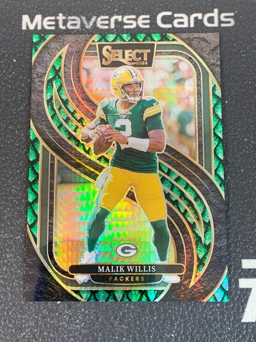 2024 Panini Select Malik Willis Base Premier Level Dragon Scale Prizm /81