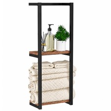 Towel Racks for Bathroom, 2 Tier Wall-Mounted Towel Rack, Home Decor Shelf, S...