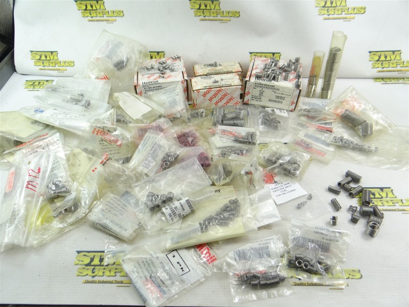 LARGE LOT OF ASSORTED HELICOIL INSERTS #2-56 TO M14X2