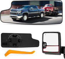 2019-25 Silverado Sierra Driver Side Towing Mirror Glass Compatible Replacement