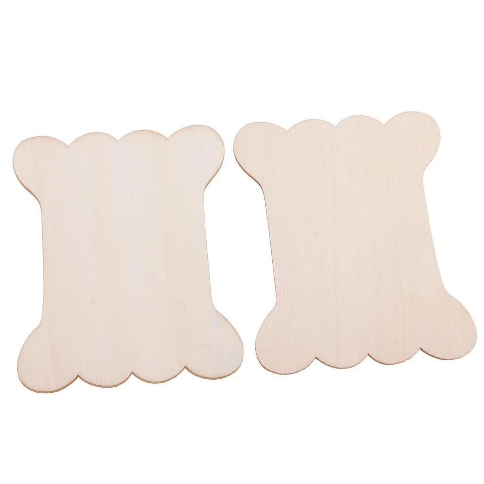 10pcs Ribbon Thread Linen Twine Reel Organizer Wood DIY - Image 3 of 4