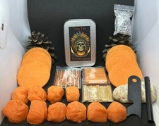 Fire Starting Kit Fire Discs Ferro Rod Magnesium Bug Out Bag Survival Fat Wood