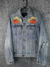 Lucky Brand Women s Floral Embroidered Denim ...