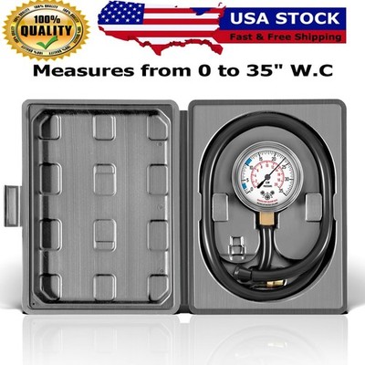 Natural Gas or LP Gas Manifold Pressure Tester Manometer Gas Pressure Test Kit