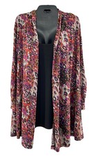 Essentials Womens 2X Animal Print 2 Fer Tunic...