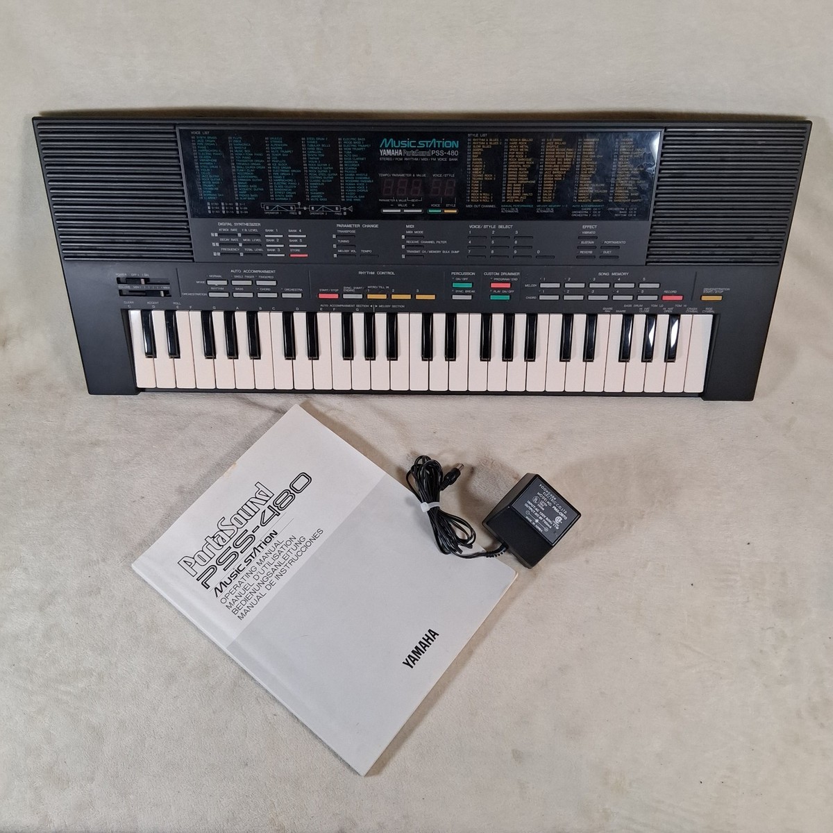 Yamaha PSS-480 PortaSound Digital Synthesizer Keyboard for sale
