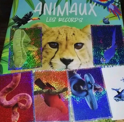 Panini x70 Sticker Animals Des Records 70 Sticker Animals World Records Fr /all
