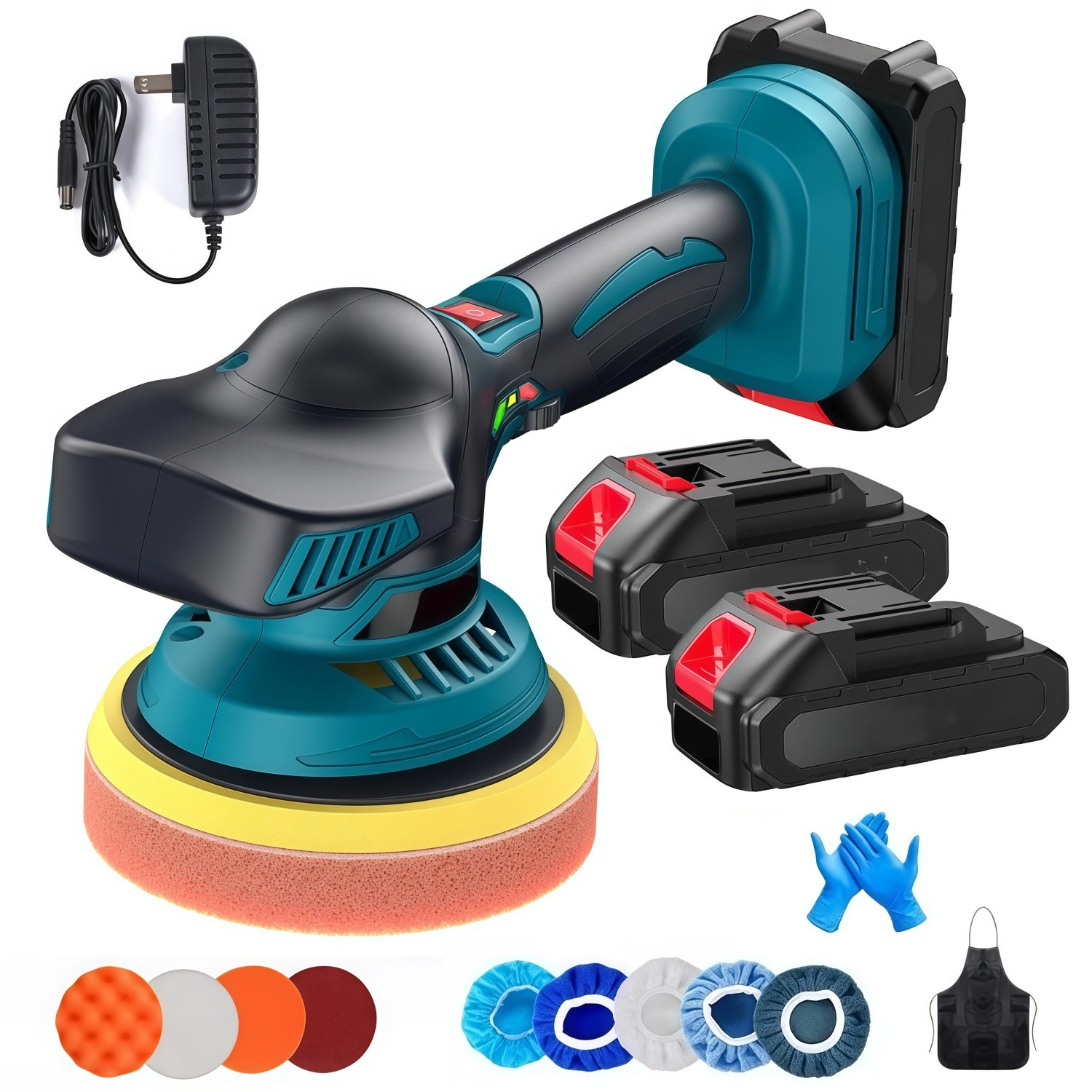 Dual Action Car Polisher Buffer Machine Cordless 6" Sander P