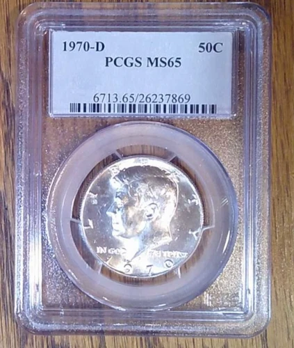 1970-D 40% Silver Kennedy Half Dollar PCGS MS65 (869)