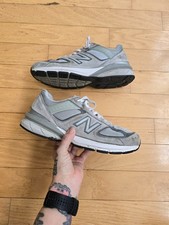 New Balance 990v5 classic gray retro sporty low-top sneakers MENS 8