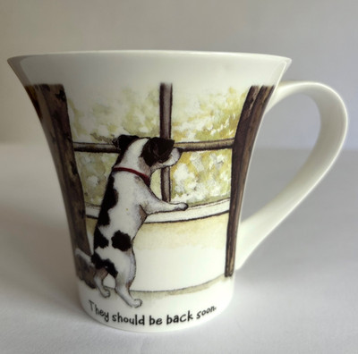 Scruffy Mutts Hund Kaffeebecher Fenster Anna Danielle Hudson Middleton Teetasse