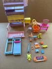 Vintage 2000 Barbie All Around Home Kelly Bedroom Play Set 16 Pieces