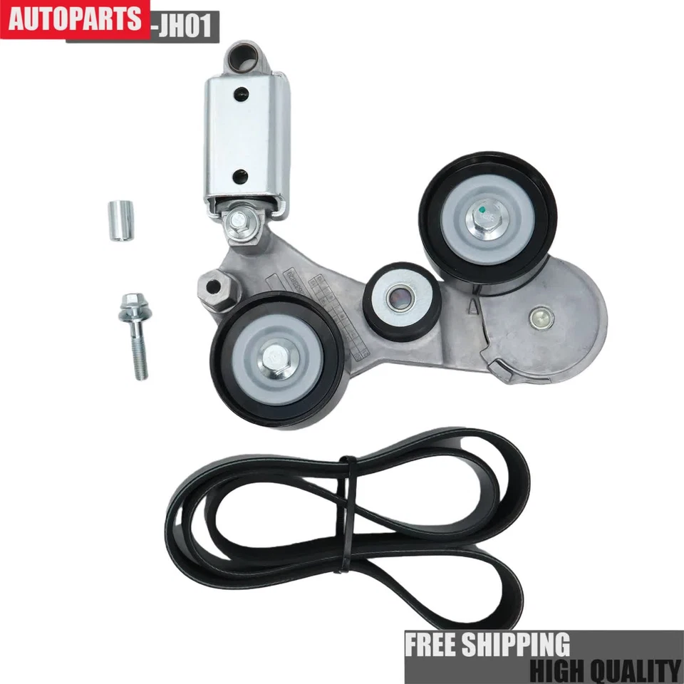 2x Serpentine Belt & Tensioner Assembly For 2012-2016 Buick LaCrosse Regal 2.4L - Image 4 of 4