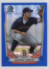 2014 Bowman Draft Chrome Blue Refractor 234/399 Michael Chavis #CDP22 fm0