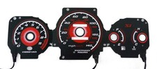 Type R Gauges Face Overlay Jdm For 1999 2000 Honda Civic Ek Si Red Glow Type R Gauges Face Overlay Jdm For 1999 2000 Honda Civic Ek Si Red Glow