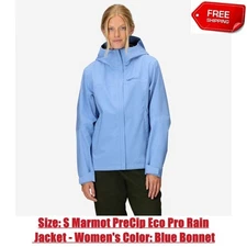 Size: S Marmot PreCip Eco Pro Rain Jacket - Women's Color: Blue Bonnet