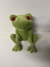 Jellycat MEDIUM TAD TREE FROG Green Velvety Plush 33cm brand new with tags 