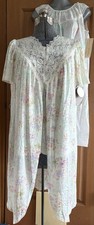 NOS Vintage Vassarette Floral Scroll Robe Mixed Set Sz Medium USA Made - Read